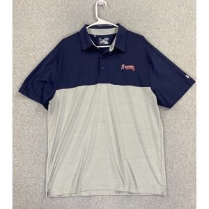 Under Armour Men's XL HeatGear Atlanta Braves MLB Logo Loose Fit Short Sleeve